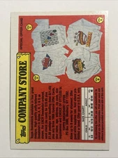 1988 TOPPS Company Store - Special Offer 2-Sided  (Orange A, B, C, D) Pack Fresh
