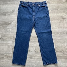 VTG Levi's 517 Blue Bootcut Jeans Mens 42x32 Fits 40x31 Orange Tab 80s USA