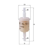 Kraftstofffilter FüR Lancia Delta 831 1.3 79 Bis 92 Knecht Teil 4325601