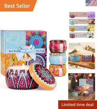 Candle Gift Set for Women, 4 Pack Long Lasting Lavender Scented Soy Candles, ...