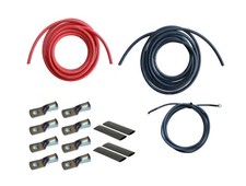 WindyNation 4/0 Gauge AWG 6 Feet Black 6 Feet Red Power Inverter Battery ...