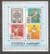 Fujeira 1968 Olympische Spiele Mexiko Block 9 postfrisch