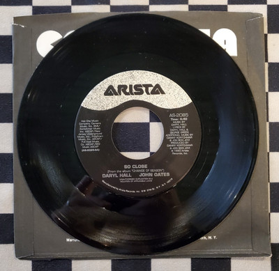 So Close 7'' 45 by Hall & Oates vinyl 1990 VG AS-2085 Arista Records