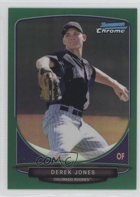 2013 Bowman Chrome Prospects Green Refractor Derek Jones #BCP169 2f9