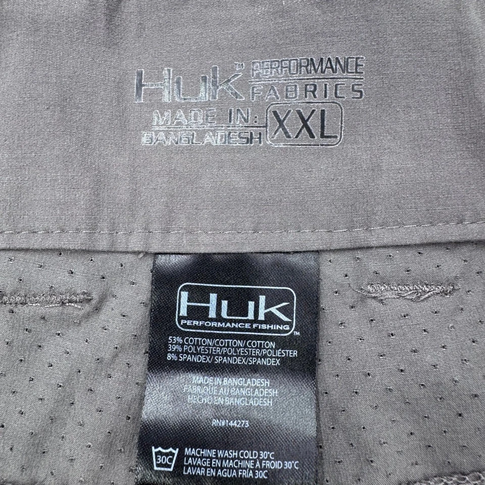 Шорты мужские Huk Fishing Next Level XXL серые функциональные для быстрой сушки - Изображение 3 из 4