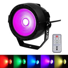 Stage Wash Light, JLPOW Super Bright Mini COB Par Can Lights with DMX and Remote