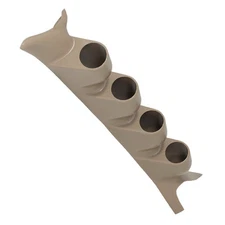 GlowShift 99 - 07 Ford SuperDuty Tan Quad Gauge A Pillar Pod 52mm