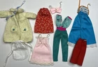 Lot of 8 pieces Barbie Doll Vintage Fashion Clothing Mod 60’s 70’s Minor TLC