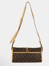 Louis Vuitton Monogram Brown Shoulder Bag Adjustable Strap Gold-Tone Hardware