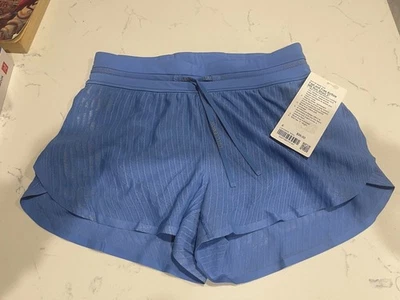 Lululemon Fast and Free Airflow Running Short 3" Pool Party Blue Size 6 NWT - image 1 of 4