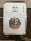 1939 S WALKING LIBERTY HALF DOLLAR NGC MS65