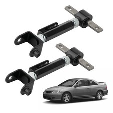 Pair Adjustable Rear Camber Control Arms For Honda Civic 01-05 Acura Rsx 02-06 Pair Adjustable Rear Camber Control Arms For Honda Civic 01-05 Acura Rsx 02-06