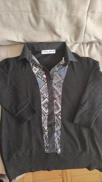 Women Frankie Morello Sweater Black Cashmere 36 /