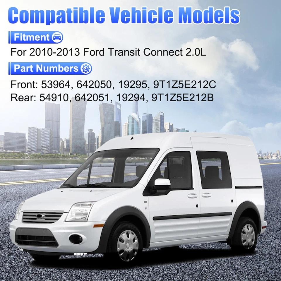 Front + Rear Catalytic Converter For 2010-2013 Ford Transit Connect 9T1Z5E212B Foto 3 de 4