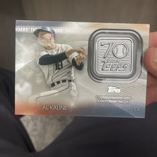 2021 Topps 70th Anniversary Logo Patch Blue (Series 2) #T70P-AK Al Kaline Tigers