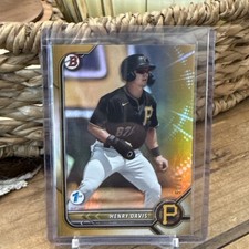 2022 Bowman Draft Henry Davis #BD-7 Gold 50/50 “BOOKEND”