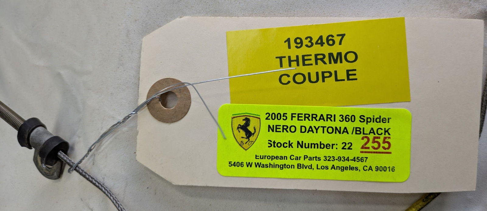 Ferrari 360 Modena PART , Spider, Challenge, Thermocouple Sensor 193467