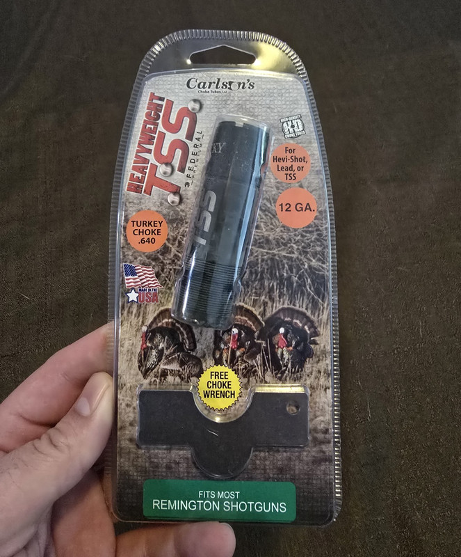 Carlson's TSS Turkey Choke Tube 12 Gauge Remington .640 Ported Black W/ Wrench