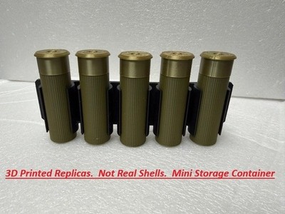 10X 12ga Gauge Shotgun Shot Shells Replica for Display 3D Printed Storage Green