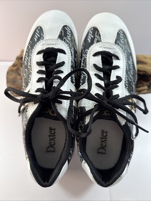 Dexter  Women's Black/white Logo. Bowling Shoes Size 8