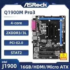 For ASRock Q1900M Pro3 Motherboard Intel Quad Core Processor J1900 DDR3 16GB