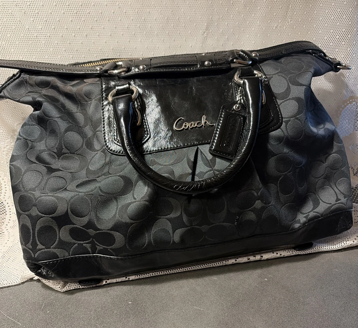 Coach Ashley Satin Exterior Large Bags & Handbags for Women for