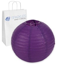 20 pcs 8" inch Chinese Paper Lantern - Purple - Wedding Party Event fd