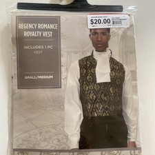 NEW Mens Regency Romance Royalty Vest size: small/medium