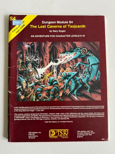 AD&D Dungeon Module S4 The Lost Caverns of Tsojcanth TSR 9061