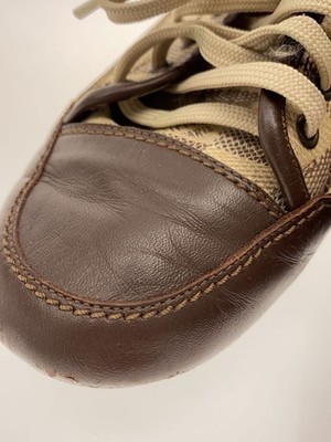 LOUIS VUITTON Low Cut Sneaker Damier US5.5 Brown Canvas BA0018