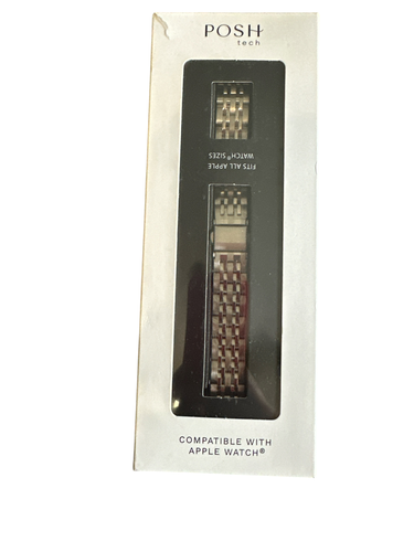 Posh Tech Skinny Stainless-Steel Band for Apple Watch - Silver - Photo 4 sur 5