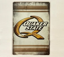 Quaker State Motor Oil 8 x 12 Novelty Metal Sign Shrink-Wrapped New!