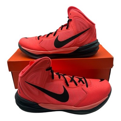 Nike Prime Hype DF Shoes Men's Size 9 Hot Lava Charcoal Sneakers 683705-801