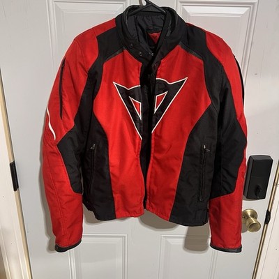 Dainese Motorcycle Laguna Seca Armored Jacket Size Men's 48 S/M Black Red