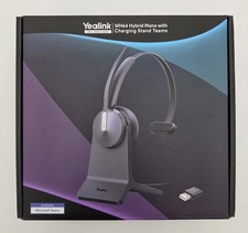 Yealink WH64 Hybrid Mono Charging Stand DECT Bluetooth Wireless Headset New