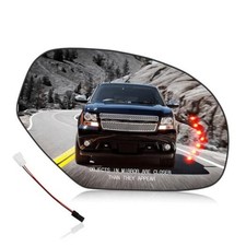 Passenger Right Mirror Glass Compatible with Chevy Silverado Passenger Side RH