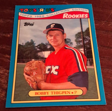 Topps 1988 Toys R Us Rookies Rookie #32 Bobby Thigpen Chicago White Sox Card. rookie card picture