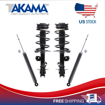 4pcs TAKAMA Front Strut Coil Spring+Rear Shock absorber For 11-17 NISSAN JUKE