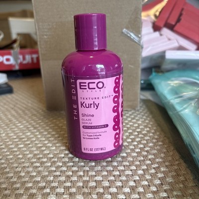 Eco Style Texure Edit Kurly Shine Glaze Serum With Vitamin K 6 Floz