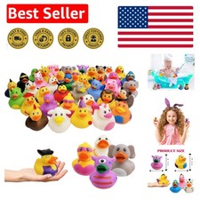 10 Colorful Rubber Duck Bath Toys Perfect Gifts for Kids' Parties Activities