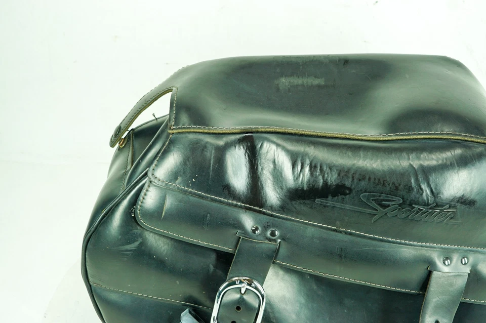 Harley Sportster Low XL883 07 trasero derecho 1 alforja cuero rayado rasgado 1358 Foto 4 de 4