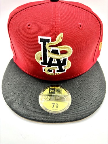 Los Angeles Dodgers Snake Chinese Lunar Year New Era 59FIFTY Fitted Cap 7 5/8 - Picture 2 of 8