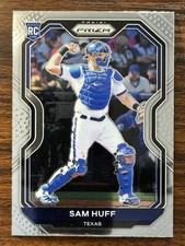 2021 Panini Prizm Baseball Sam Huff Texas Rangers Base Card Tier II RC #116