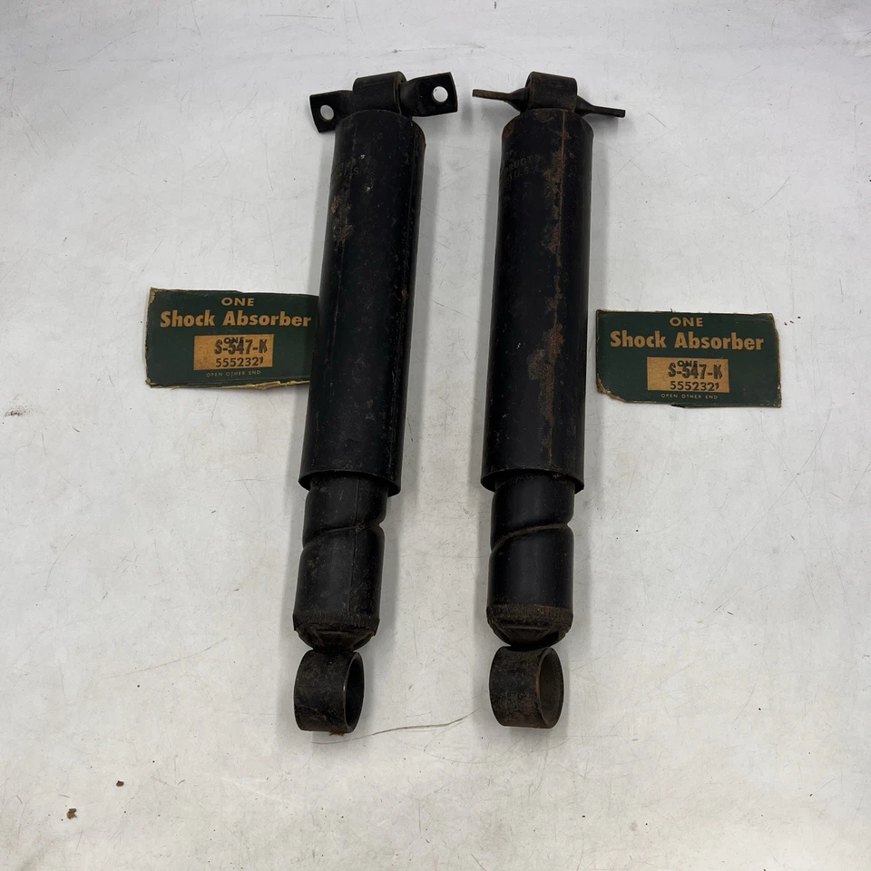 NOS 1958 Chevy Impala Belair Rear Spiral Shock absorber pair 58-64 Pontiac Chev - Image 2 of 4
