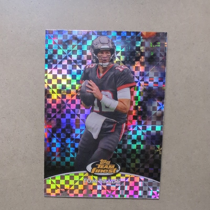 Tom Brady 2024 Topps Finest Team Finest Tom Brady Checkerboard Refractor #TF-4