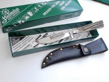 HUBERTUS Waidmann's Helfer Jagdmesser SOLINGEN 23 cm Hirschhorn, Rostfrei Pol.