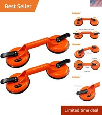 2 Pack Glass Suction Cups,Aluminium Heavy Duty Vacuum Handle Glass Holder for...
