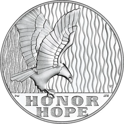 Medalla Nacional 2011 W 9/11 Casa de la Moneda de Estados Unidos plata conmemorativa 1 oz prueba de plata fina Foto 2 de 2