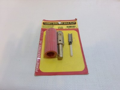 Forney 57902 Sure Grip Plug, Male Red Sleeve