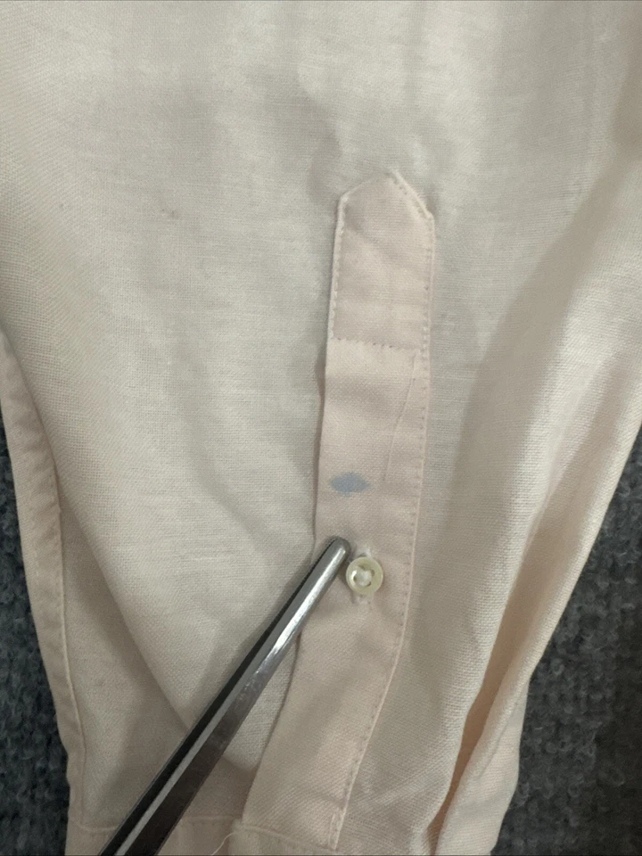 Camisa de vestir vintage Munsingwear rosa para hombre cuello Oxford 17,5 34/35 Foto 3 de 4